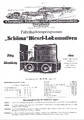 Prospektblatt Schöma 